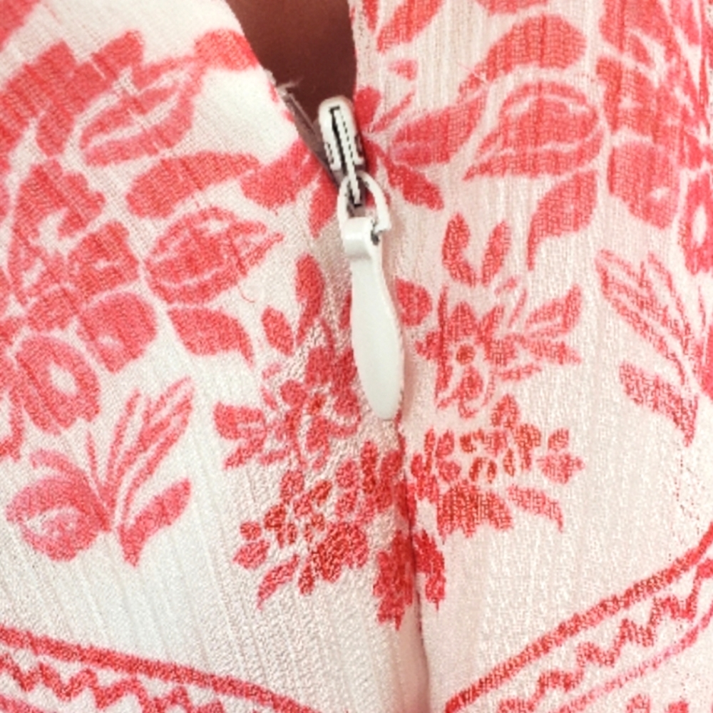 CALVIN KLEIN Paisley Pink Flowy Dress | Size 2 - Picture 7 of 10